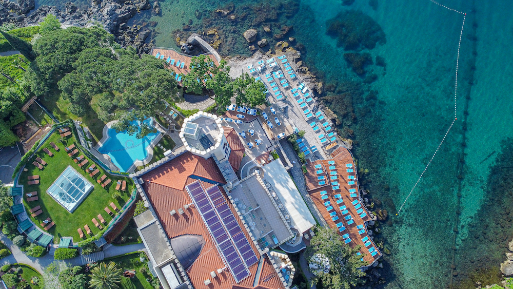 Vogelperspektive des Adria-Relax-Resort Miramar