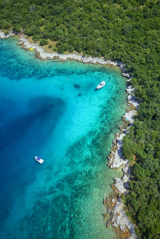 Kvarner Bucht von oben